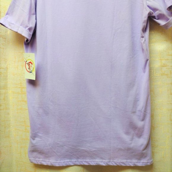 Graphic T-Shirt Short Sleeve. 29" Long. Magenta & Rhinestone.One SIze (Fits S-L) - Picture 6 of 6